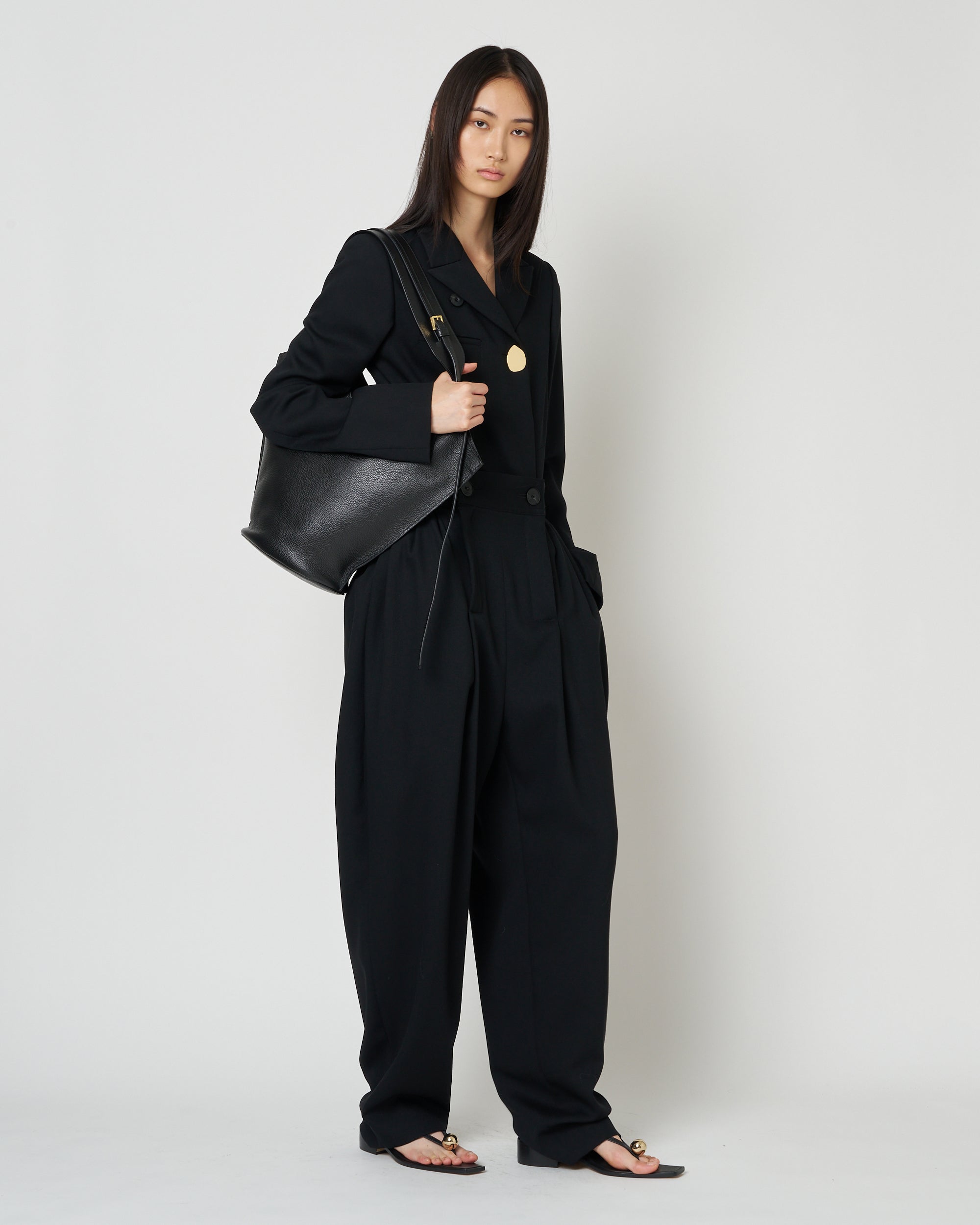 【PRE ORDER】NIRVANA -WOOL TUCK PANTS