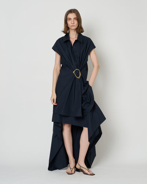 【PRE ORDER】NOA - COTTON GATHERED TOP WITH BUCKLE