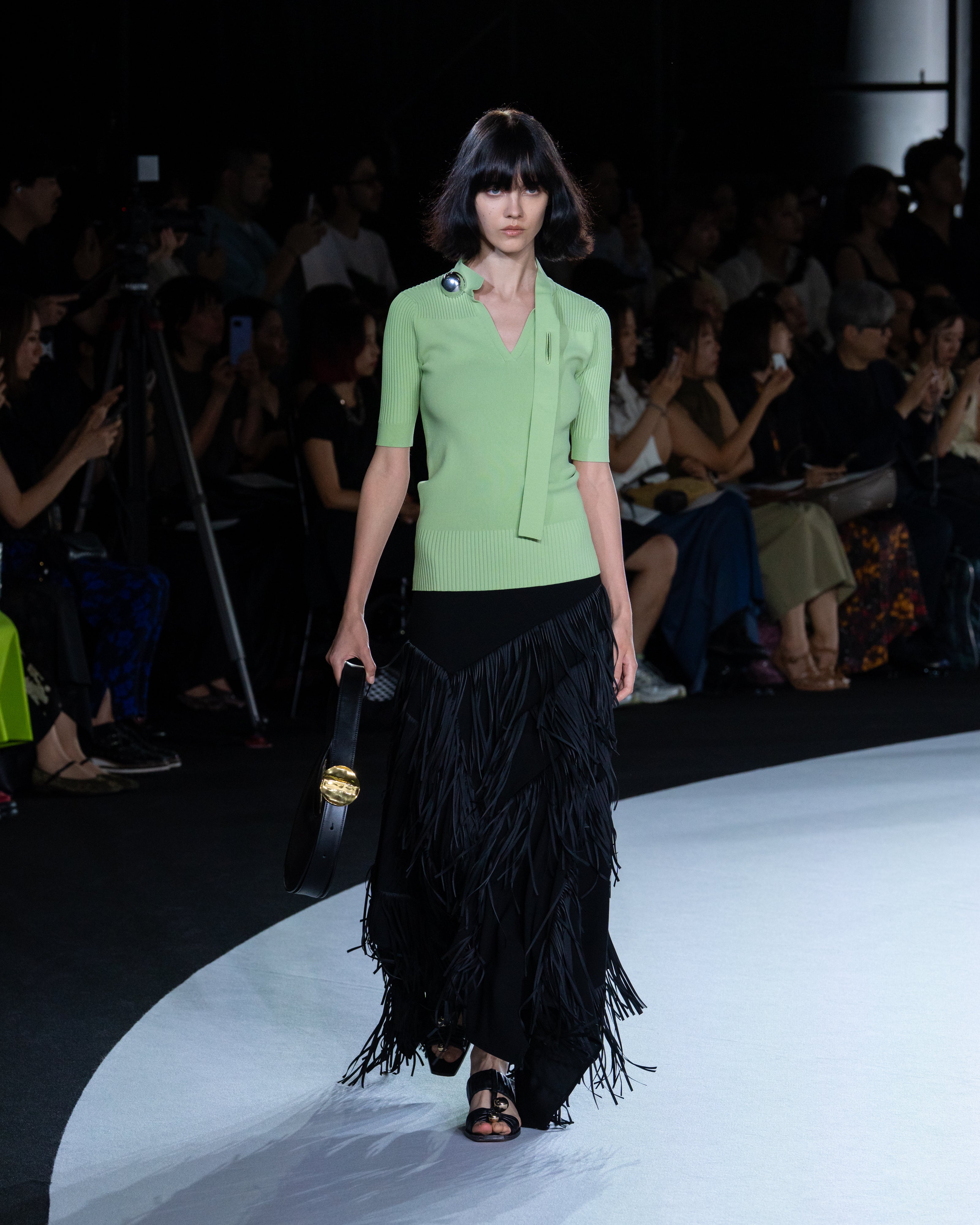 【PRE ORDER】NADIR - ASYMMETRY FRINGE SKIRT