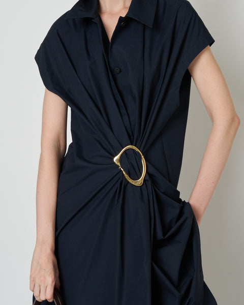【PRE ORDER】NOA - COTTON GATHERED TOP WITH BUCKLE