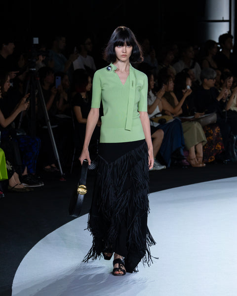 【PRE ORDER】NADIR - ASYMMETRY FRINGE SKIRT