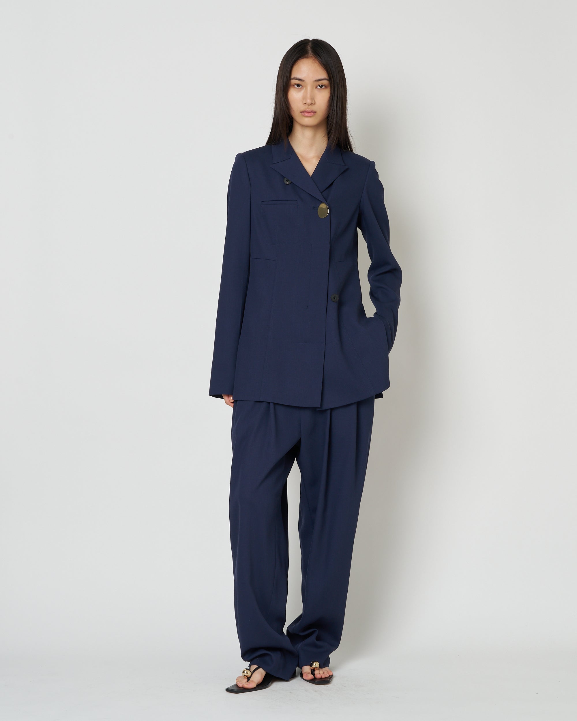 【PRE ORDER】NIRVANA -WOOL TUCK PANTS