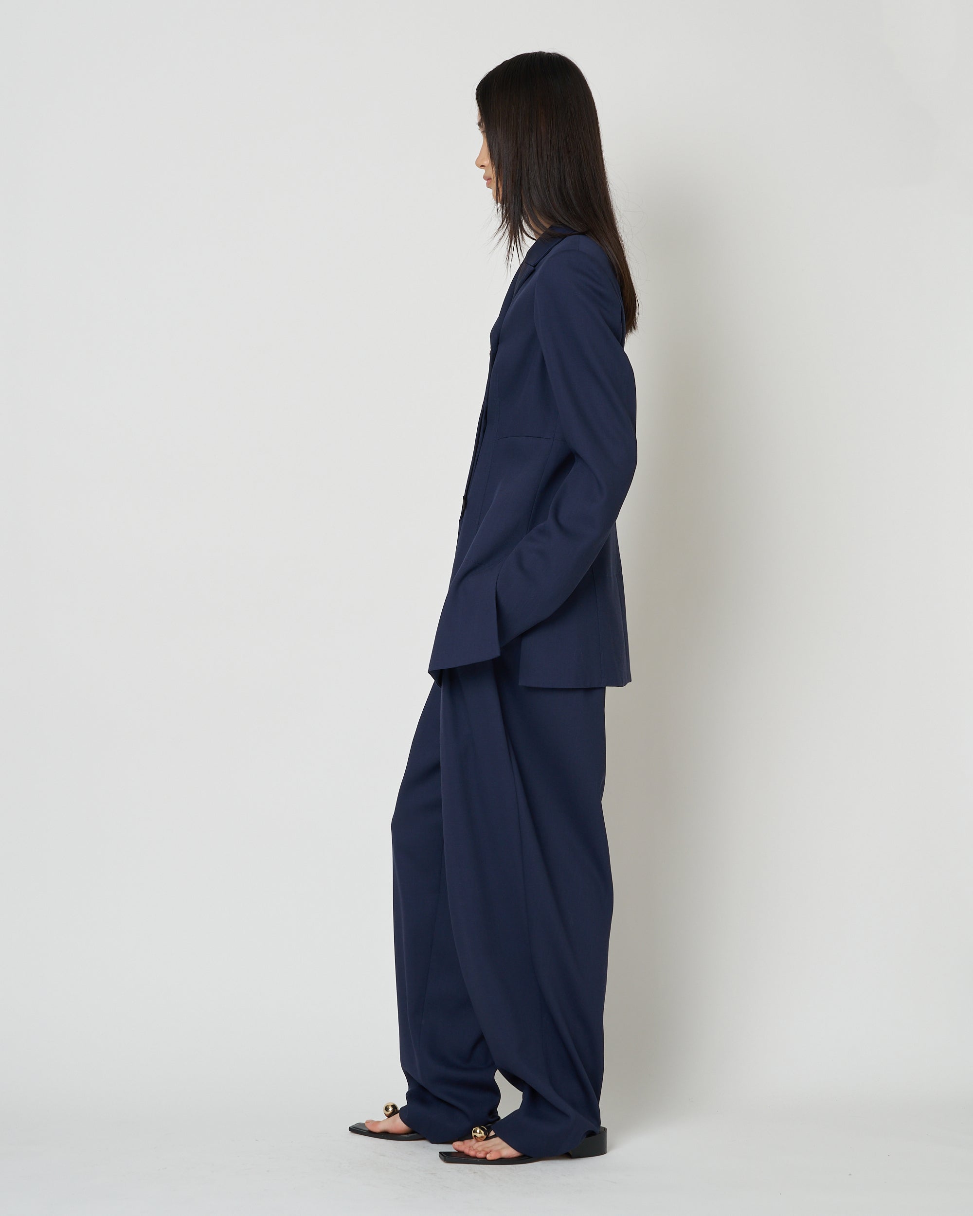 【PRE ORDER】NIRVANA -WOOL TUCK PANTS