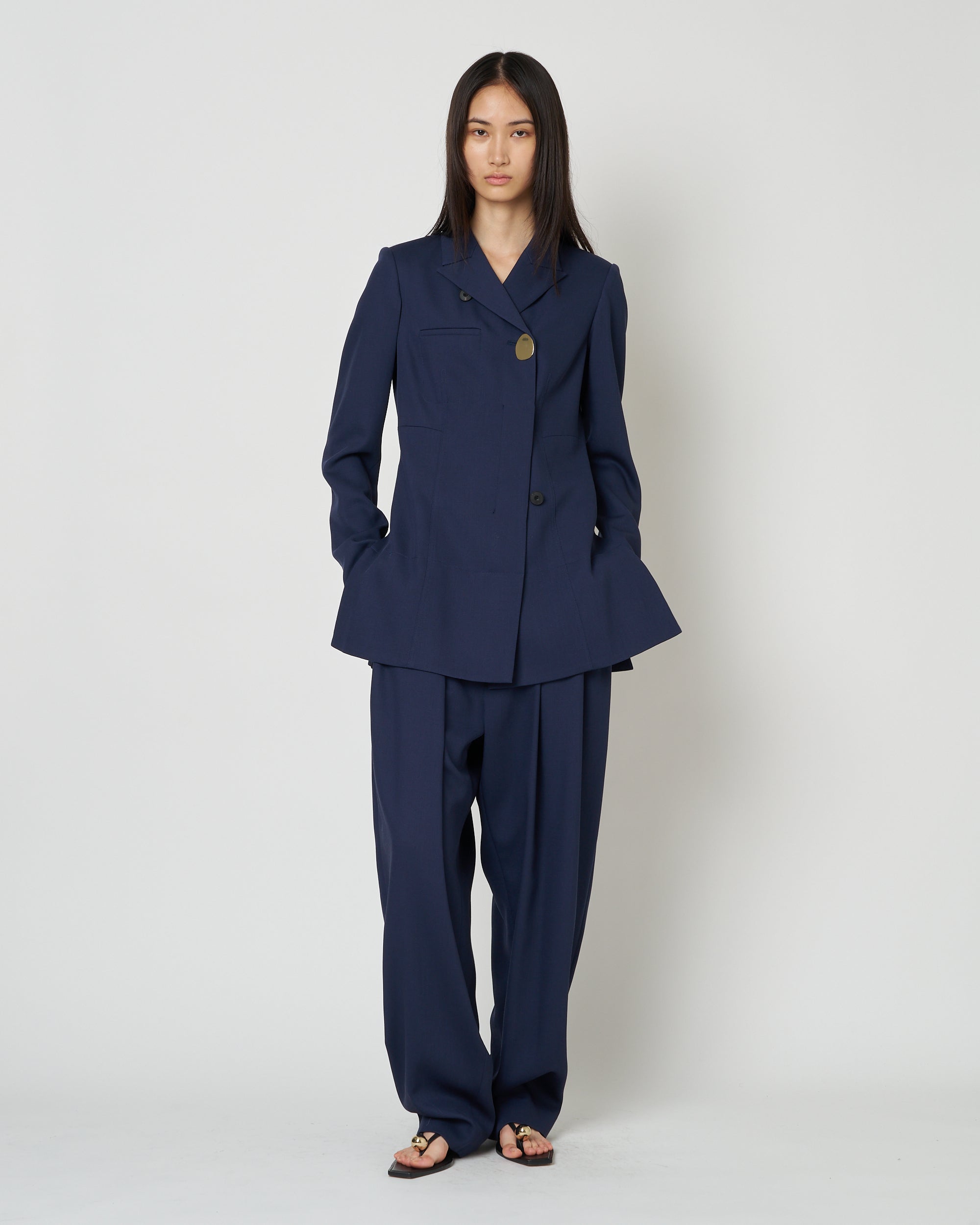 【PRE ORDER】NIRVANA -WOOL TUCK PANTS