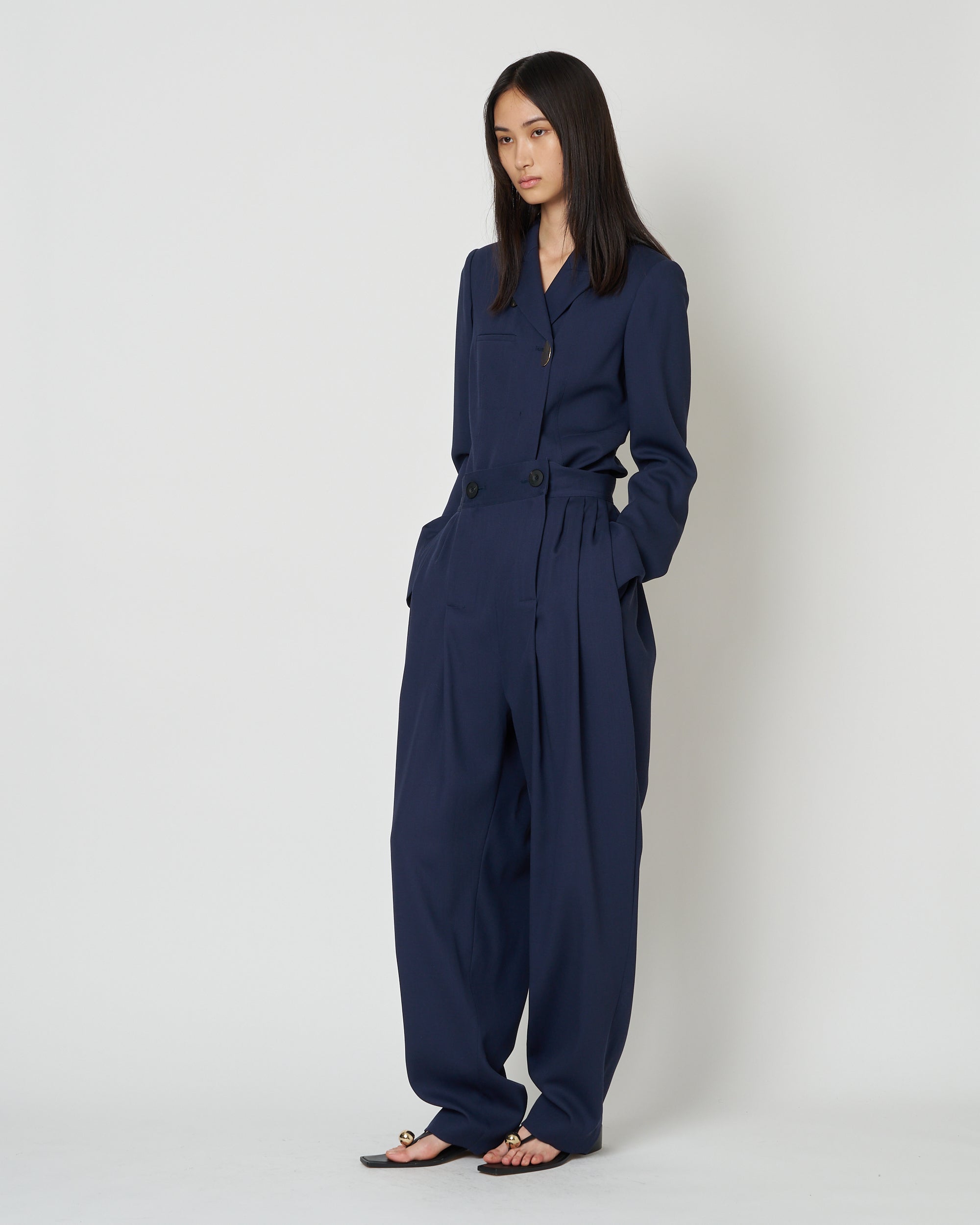 【PRE ORDER】NIRVANA -WOOL TUCK PANTS