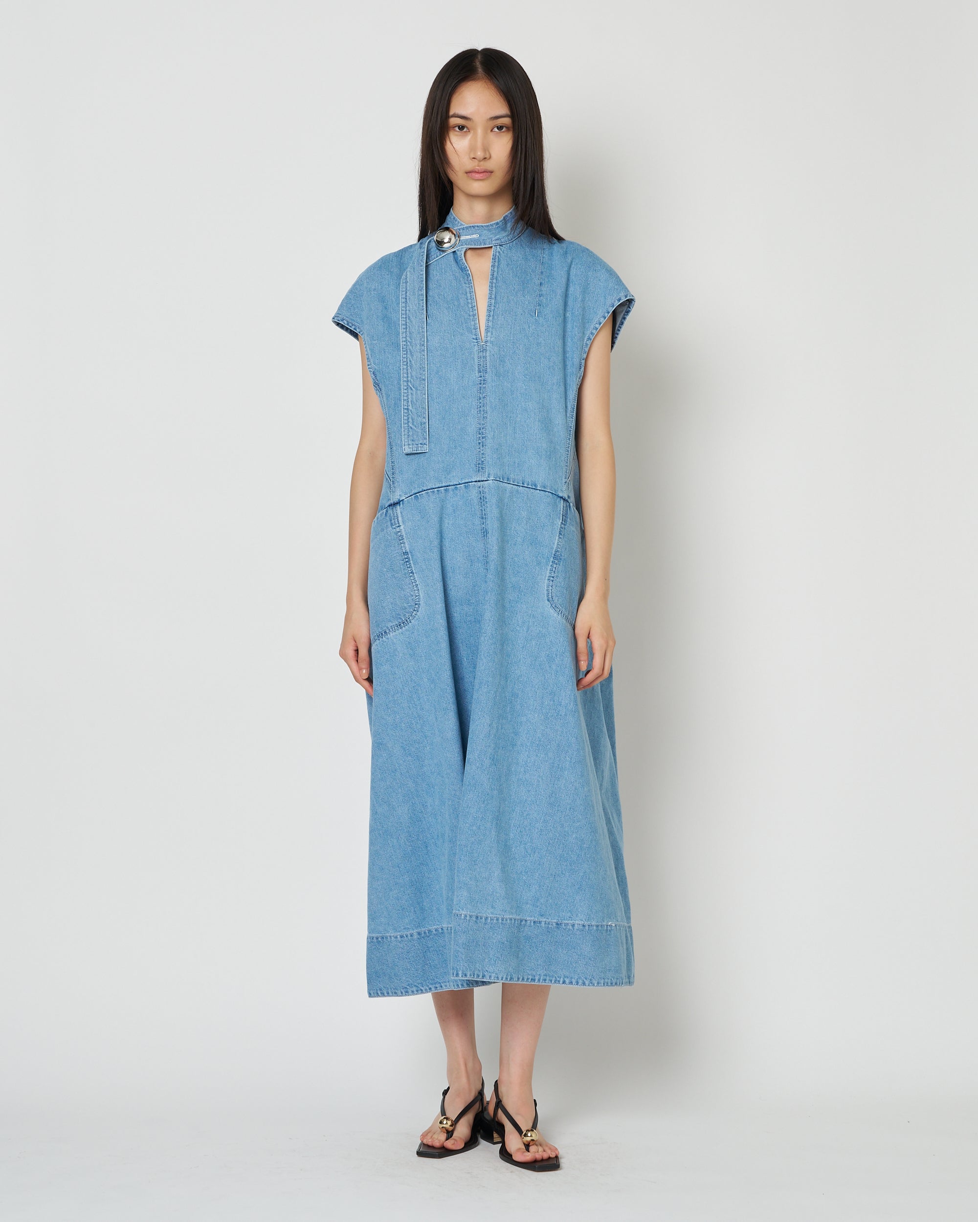 【PRE ORDER】LAURA - ROUND SHAPE SLEEVELESS DRESS