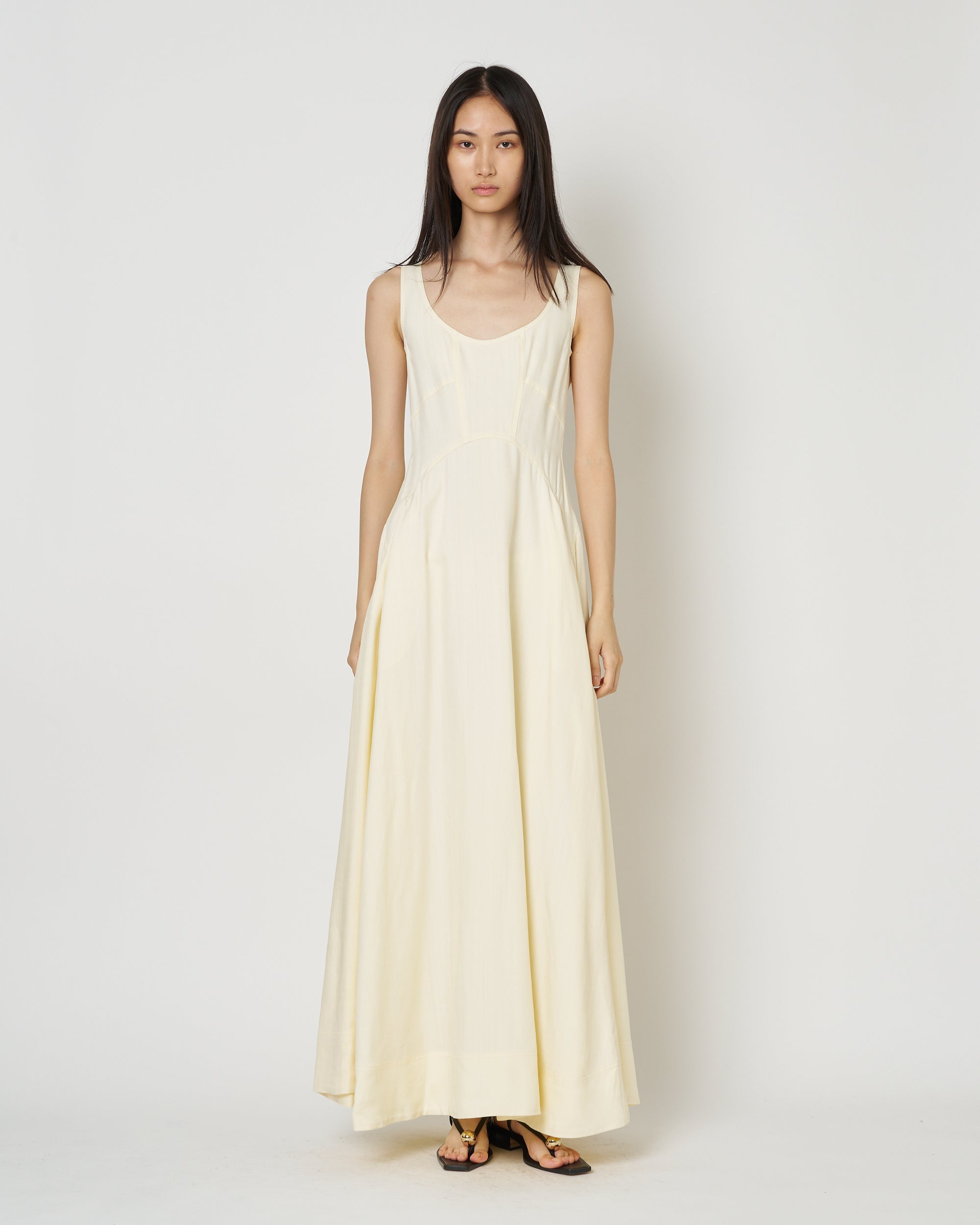 【PRE ORDER】NALEEN - ROUND NECK VISCOSE DRESS