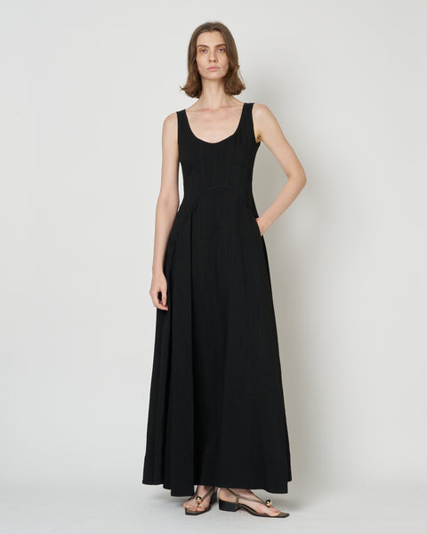 【PRE ORDER】NALEEN - ROUND NECK VISCOSE DRESS