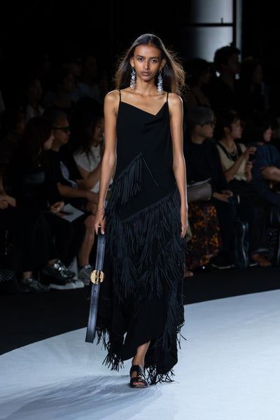 【PRE ORDER】NOCTIS - ASYMMETRY FRINGE STRAP DRESS