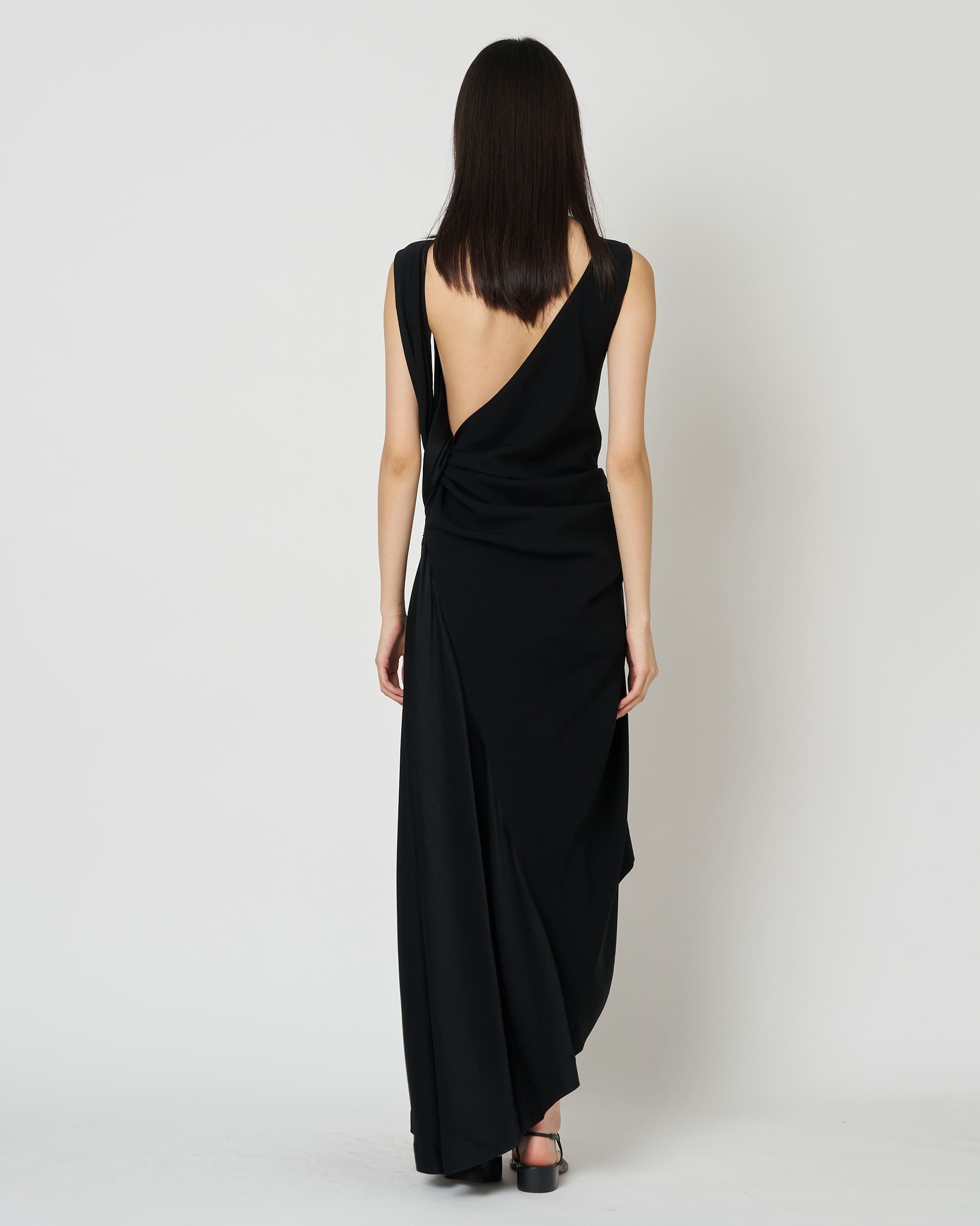 DANIELLA - ASYMMETRY GATHERED DRESS