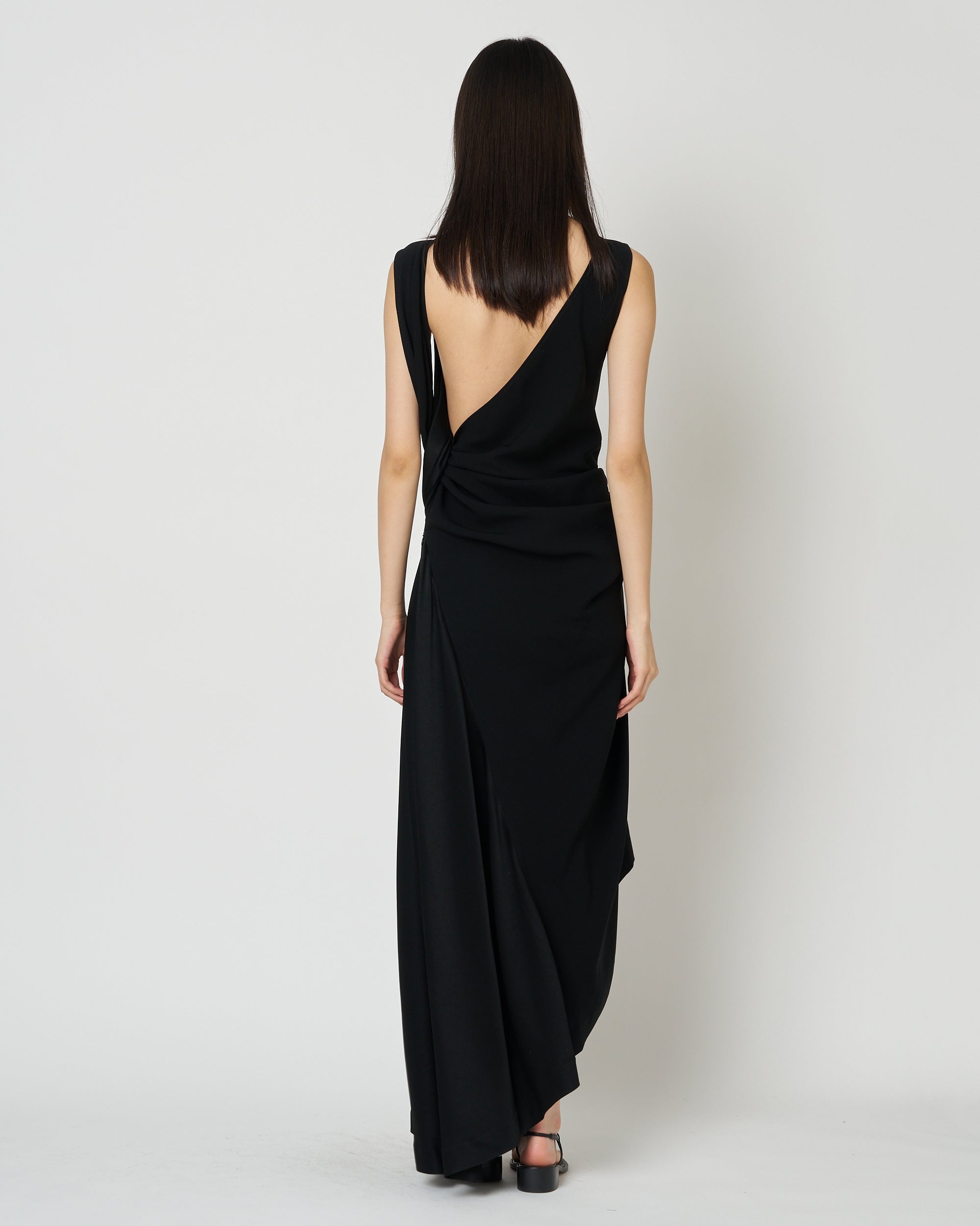 DANIELLA - ASYMMETRY GATHERED DRESS