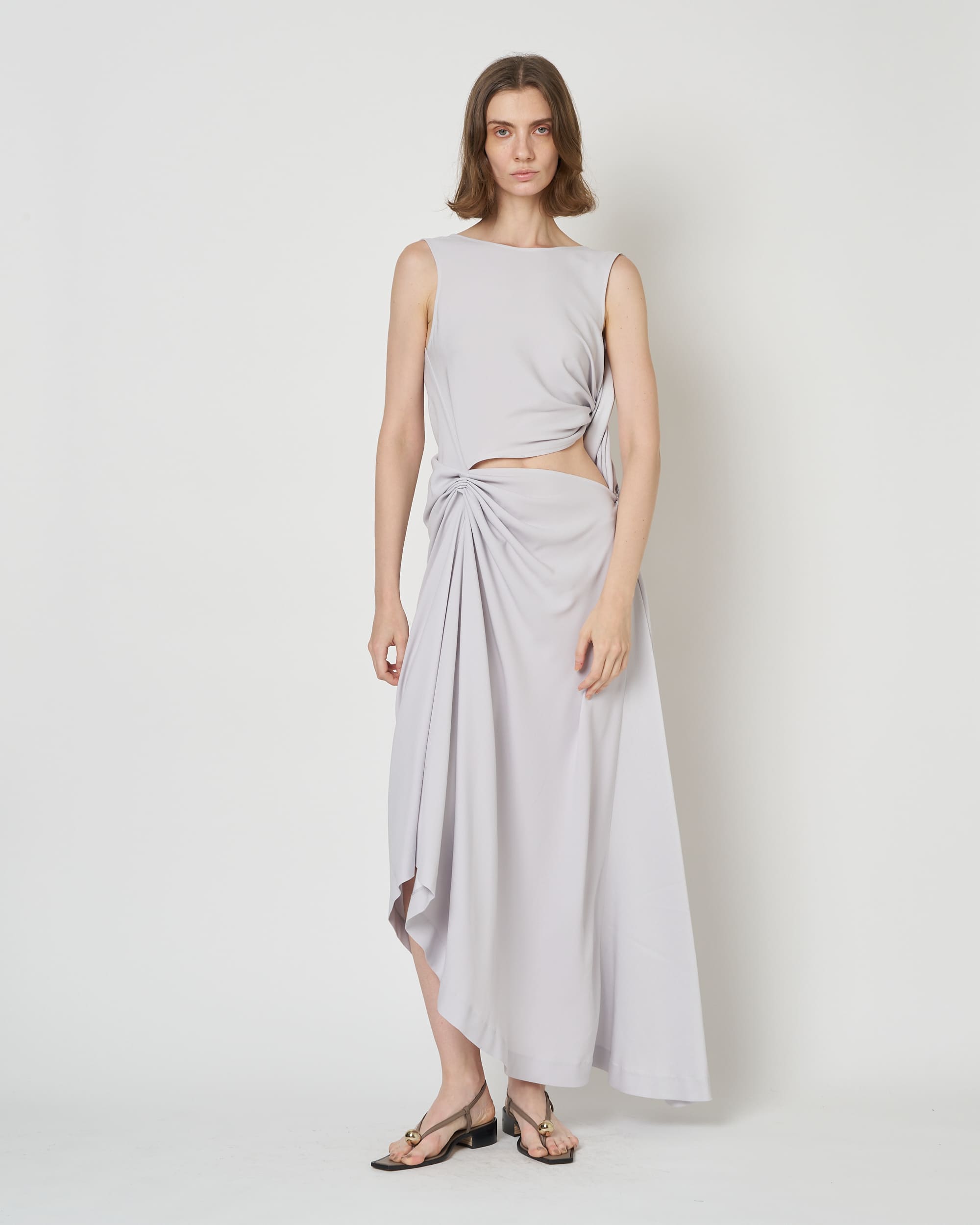 DANIELLA - ASYMMETRY GATHERED DRESS
