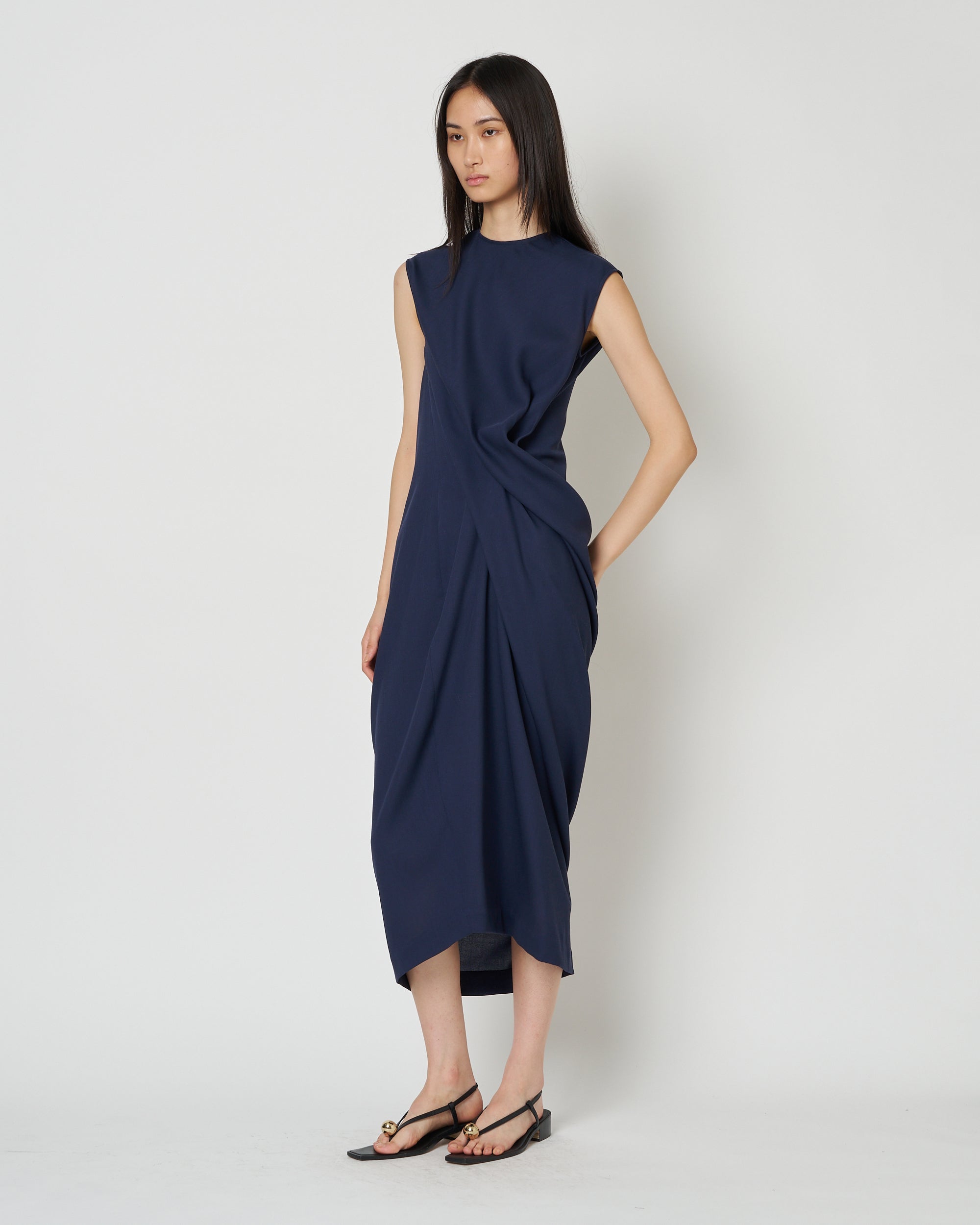 【PRE ORDER】LULEA - SUMMER WOOL DRAPED DRESS