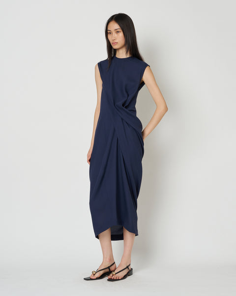 【PRE ORDER】LULEA - SUMMER WOOL DRAPED DRESS