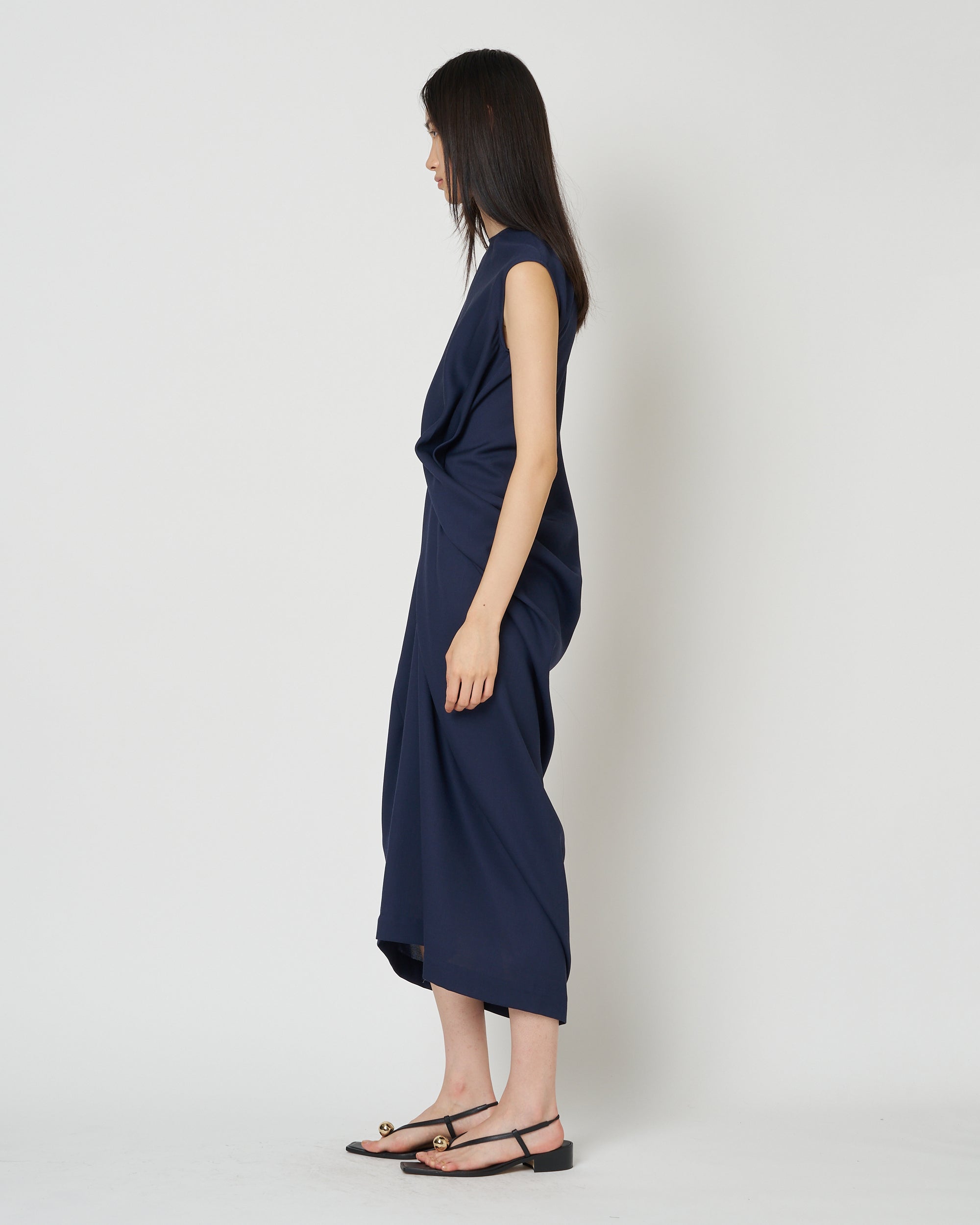 【PRE ORDER】LULEA - SUMMER WOOL DRAPED DRESS