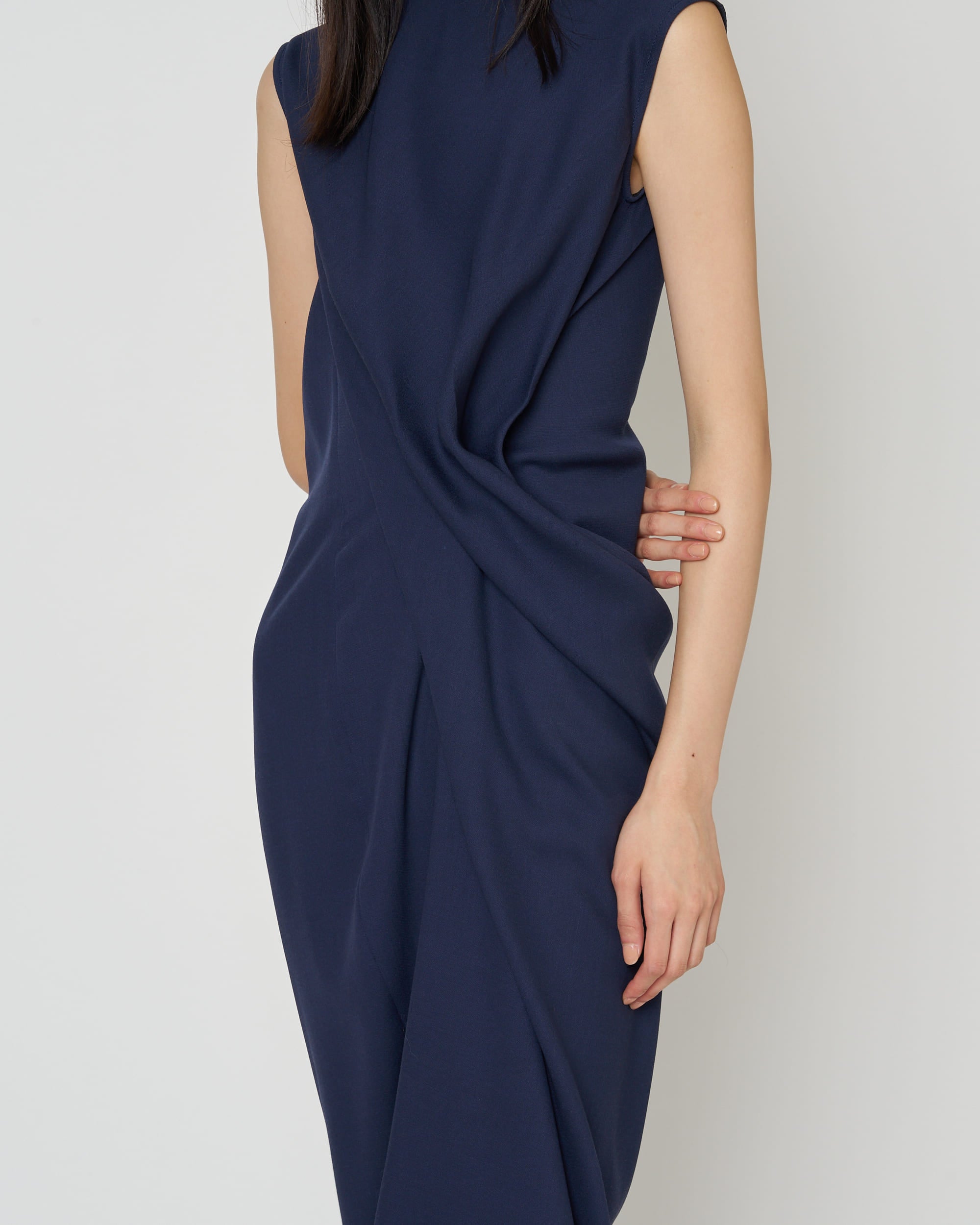 LULEA - SUMMER WOOL DRAPED DRESS
