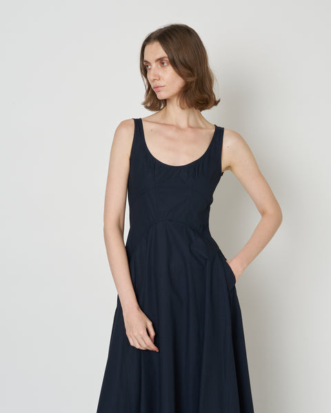 【PRE ORDER】NALEEN - ROUND NECK COTTON DRESS
