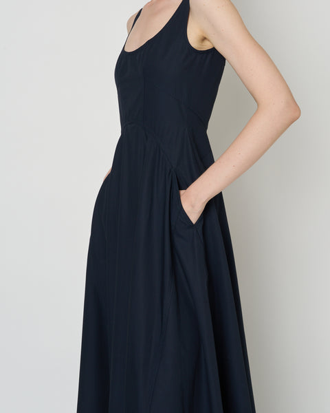 【PRE ORDER】NALEEN - ROUND NECK COTTON DRESS