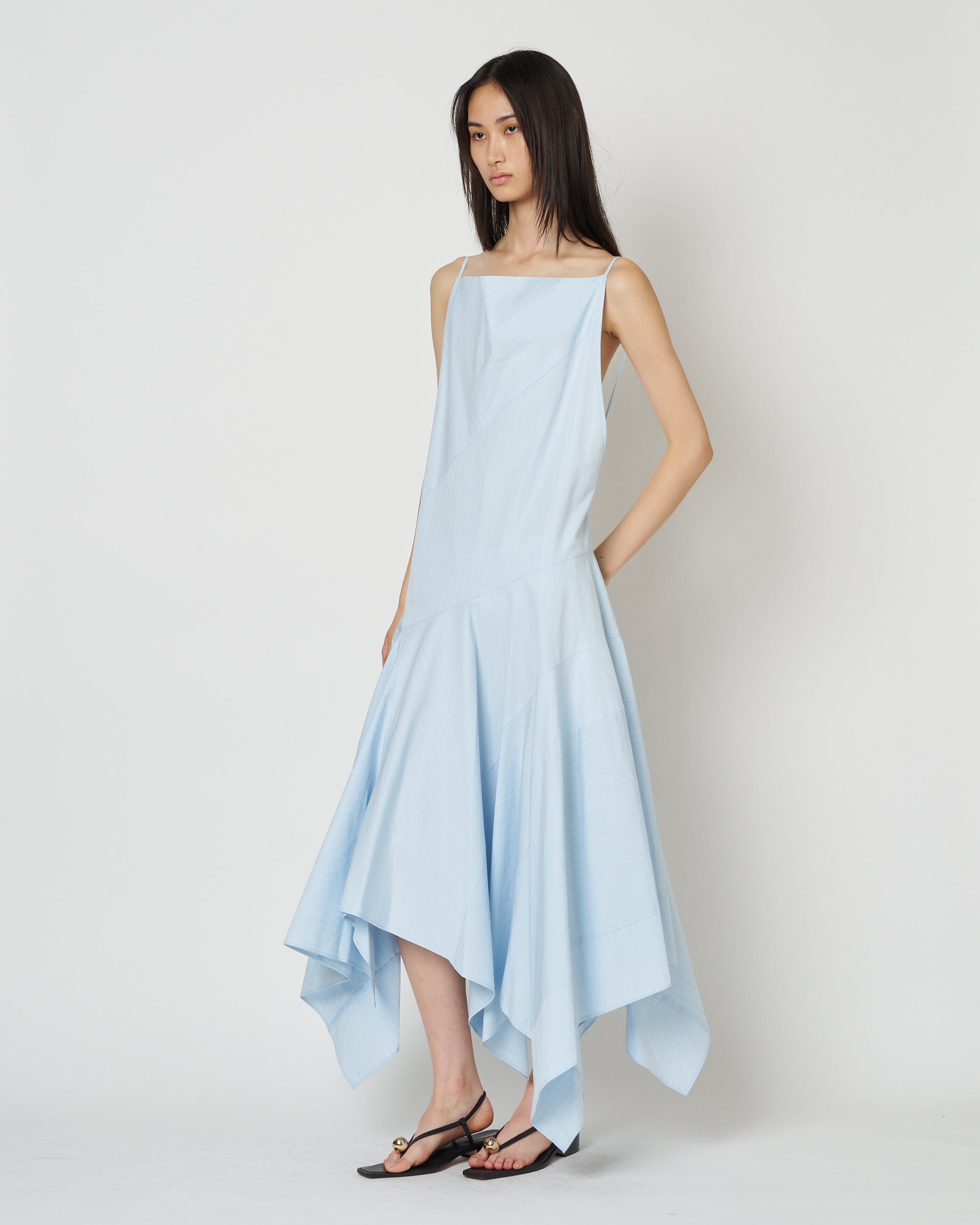 【PRE ORDER】NOCTIS - ASYMMETRY STRAP COTTON DRESS