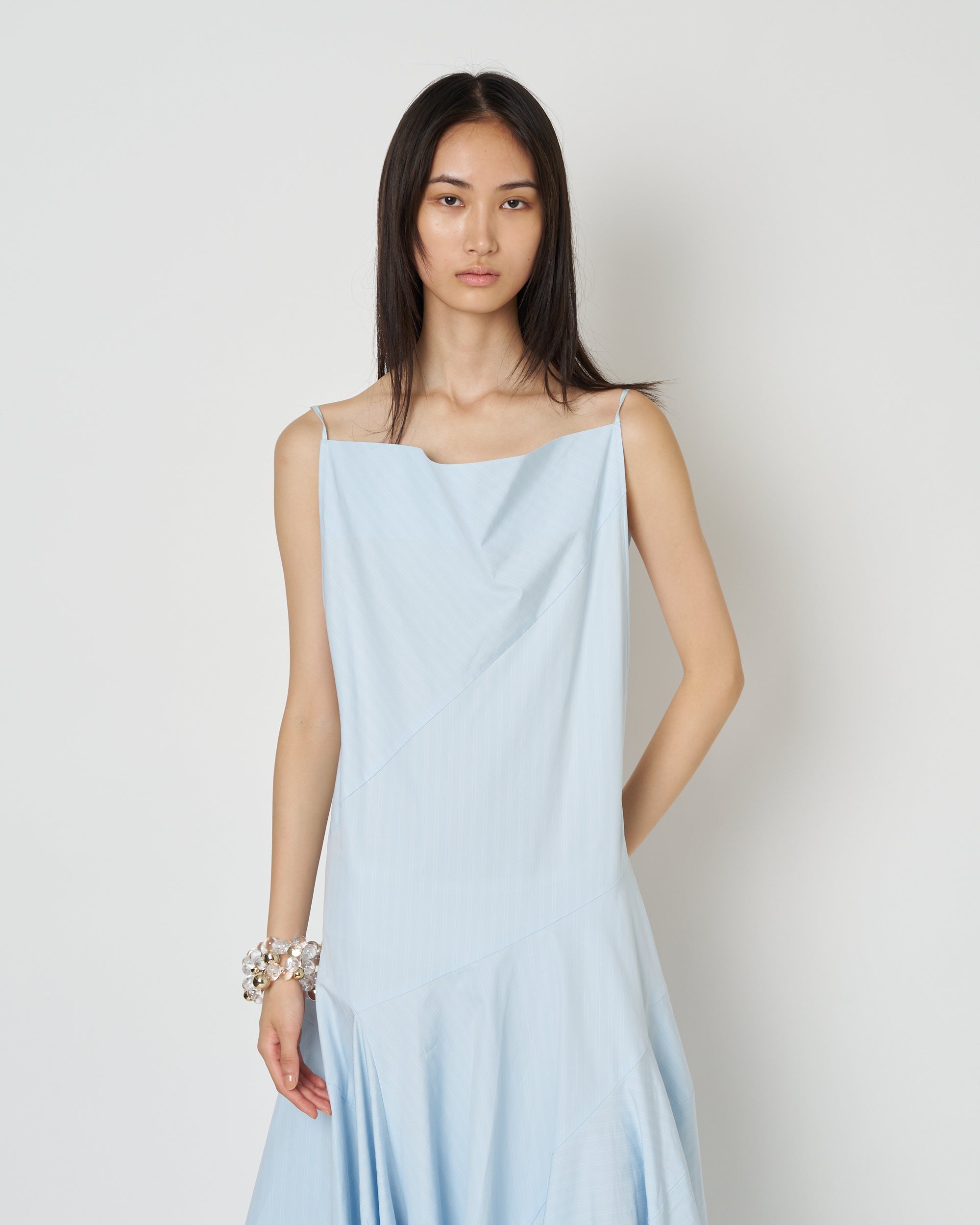 【PRE ORDER】NOCTIS - ASYMMETRY STRAP COTTON DRESS