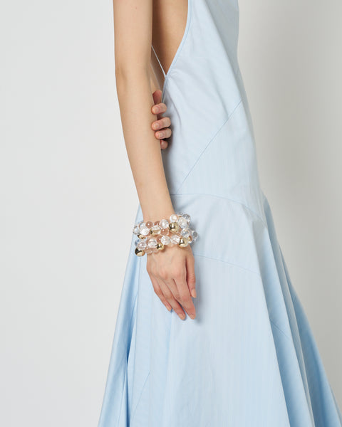 【PRE ORDER】NOCTIS - ASYMMETRY STRAP COTTON DRESS
