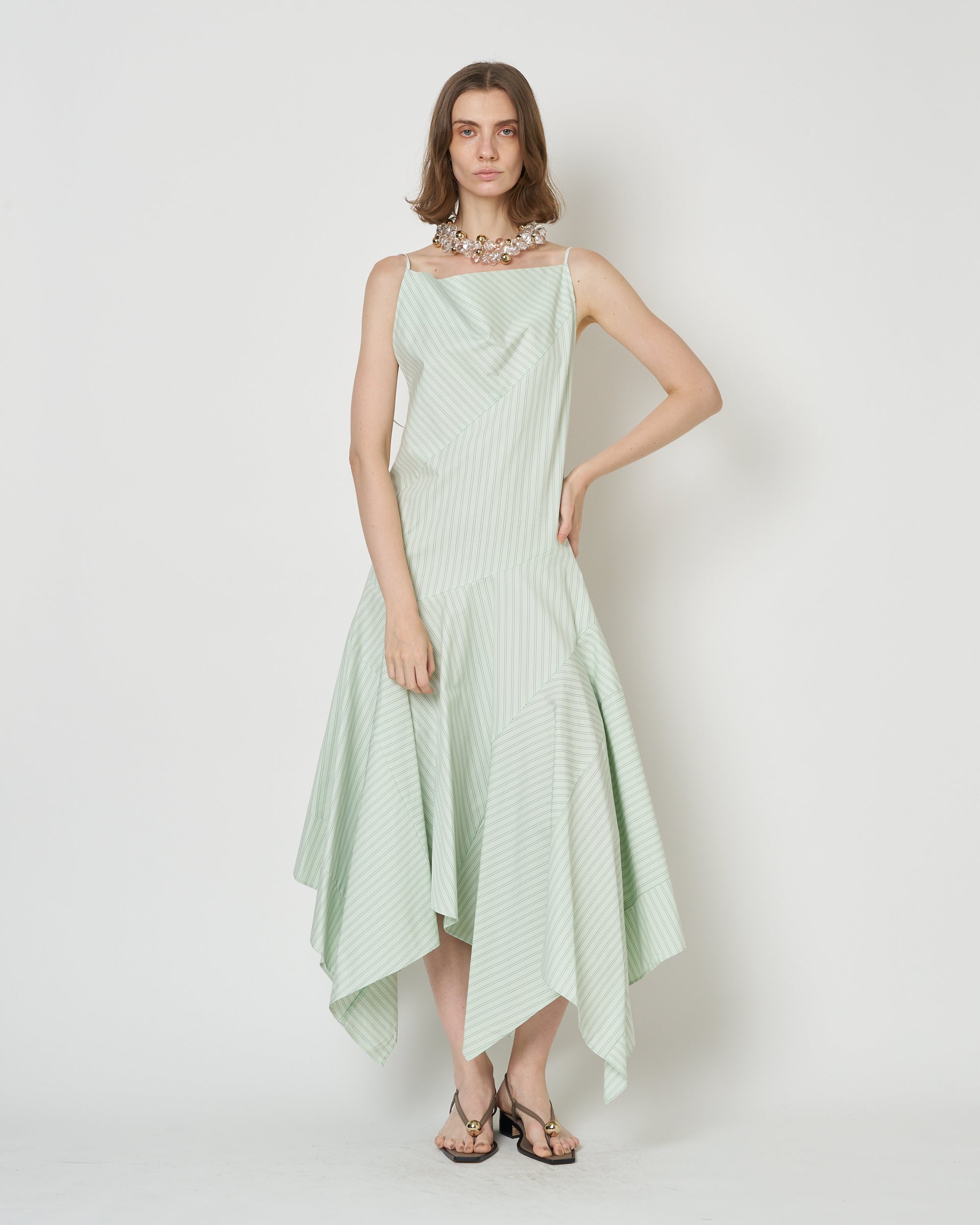 【PRE ORDER】NOCTIS - ASYMMETRY STRAP COTTON DRESS