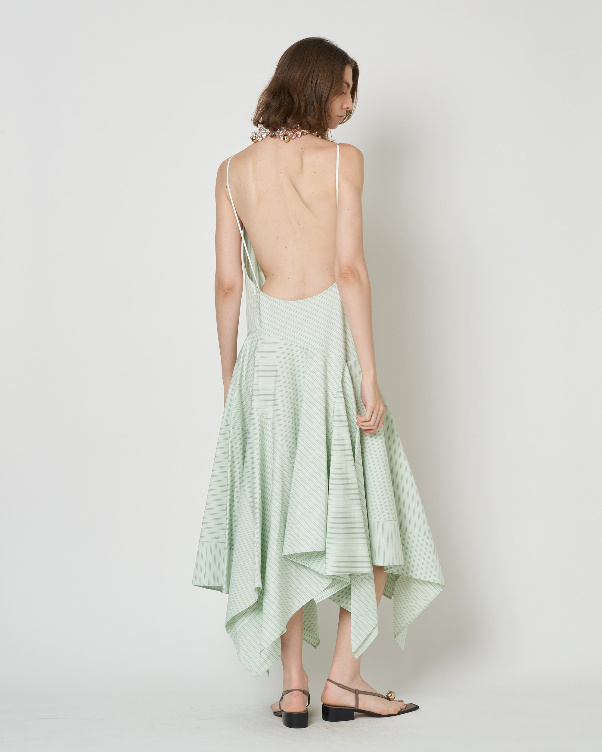 【PRE ORDER】NOCTIS - ASYMMETRY STRAP COTTON DRESS