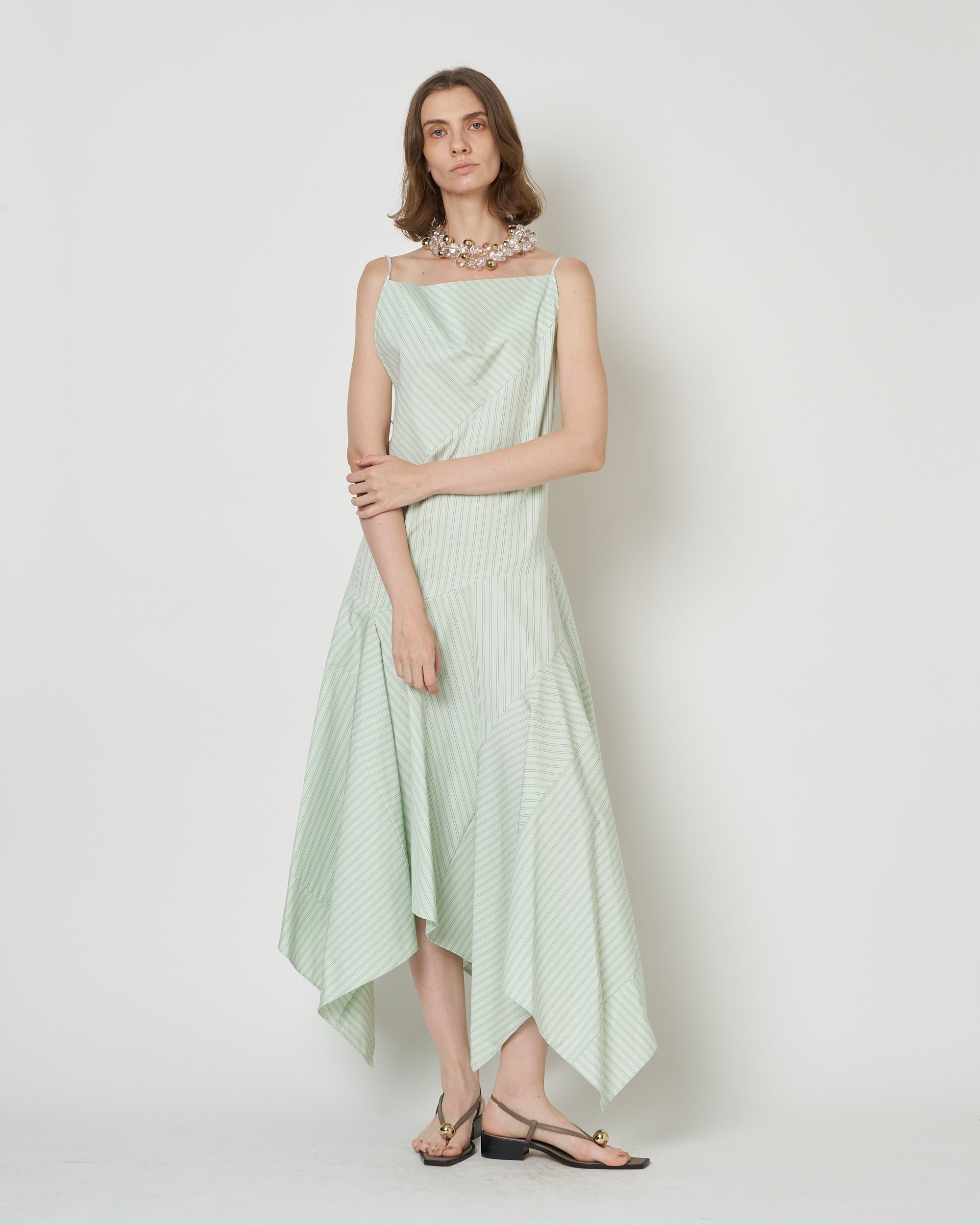 【PRE ORDER】NOCTIS - ASYMMETRY STRAP COTTON DRESS
