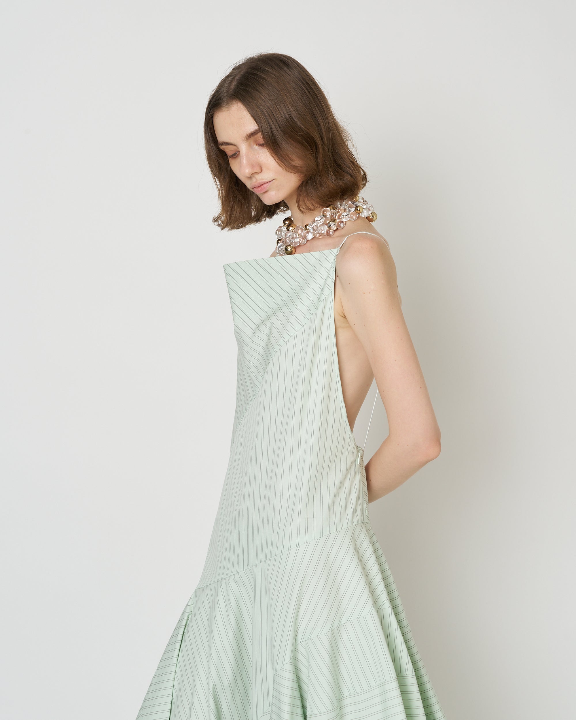 【PRE ORDER】NOCTIS - ASYMMETRY STRAP COTTON DRESS