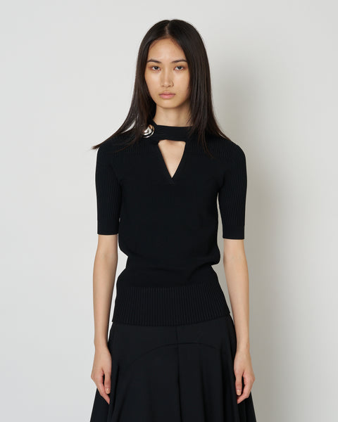 【PRE ORDER】NAMIE - KNIT BUTTON TOP