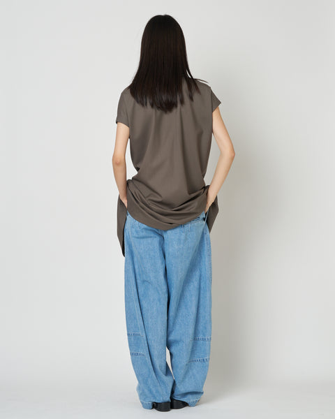 【PRE ORDER】NOA - WOOL GATHERED TOP WITH BUCKLE