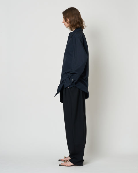 【PRE ORDER】NAVIA - REMOVABLE COLLAR COTTON SHIRT