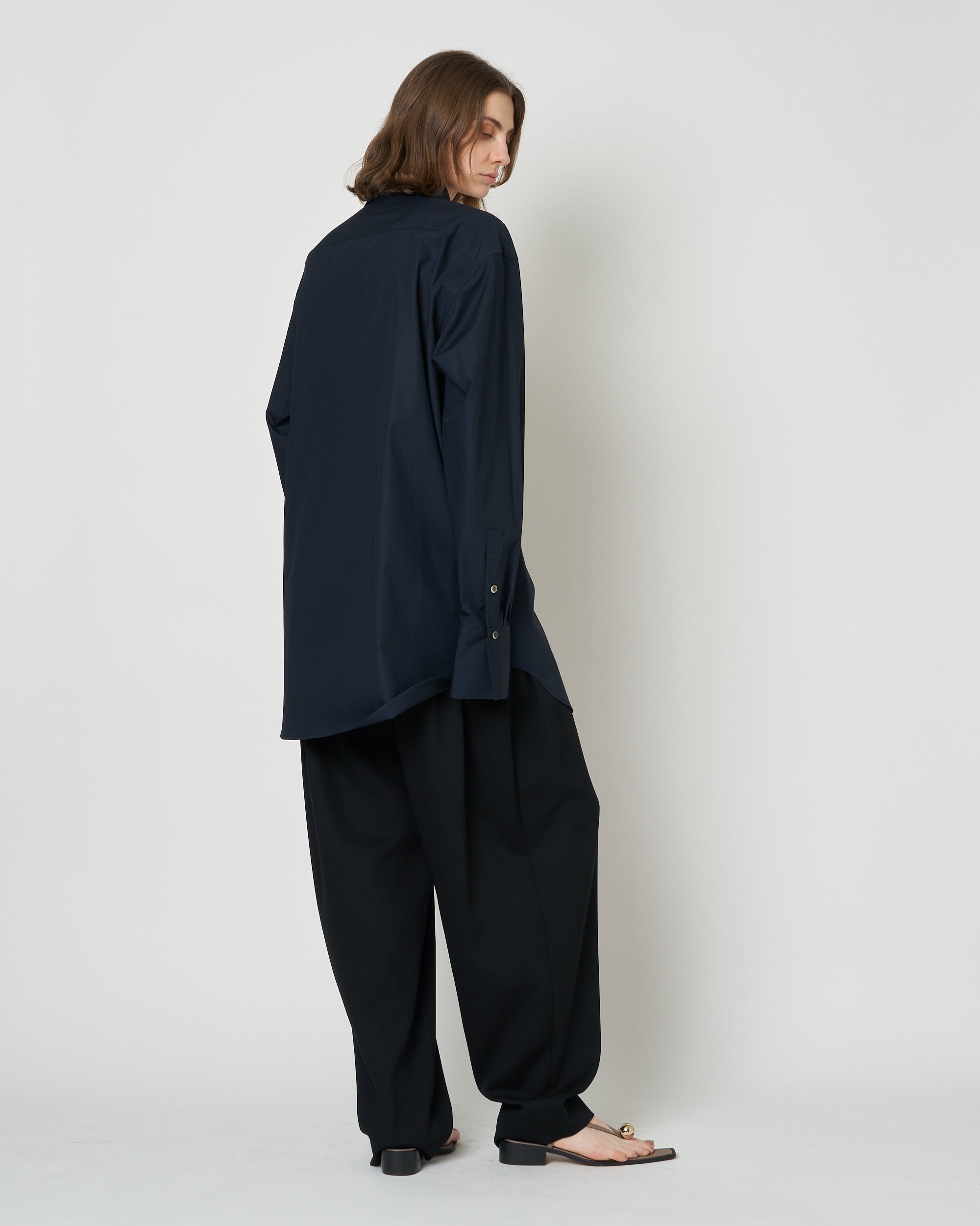 【PRE ORDER】NAVIA - REMOVABLE COLLAR COTTON SHIRT