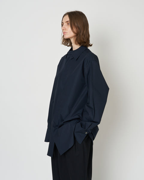 【PRE ORDER】NAVIA - REMOVABLE COLLAR COTTON SHIRT
