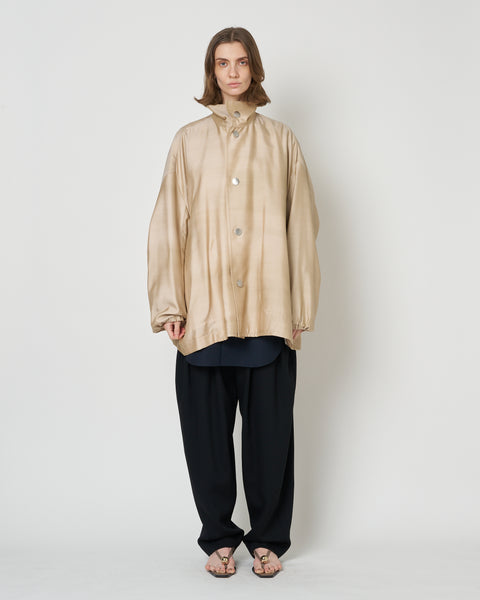 【PRE ORDER】NIMES - SILK NYLON STAND COLLAR JACKET