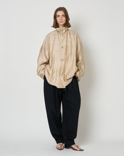 【PRE ORDER】NIMES - SILK NYLON STAND COLLAR JACKET