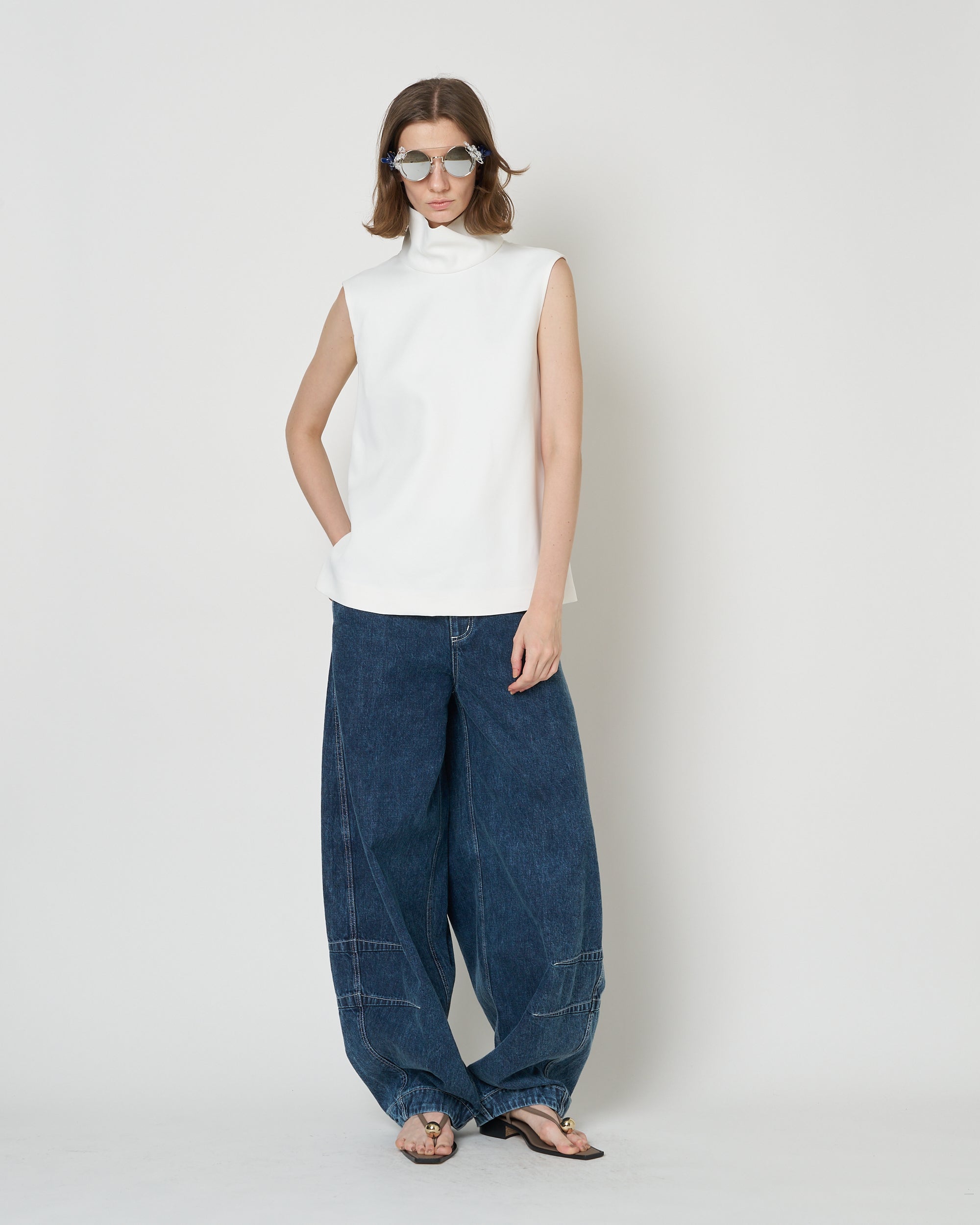 【PRE ORDER】NAOS - STAND COLLAR TOP