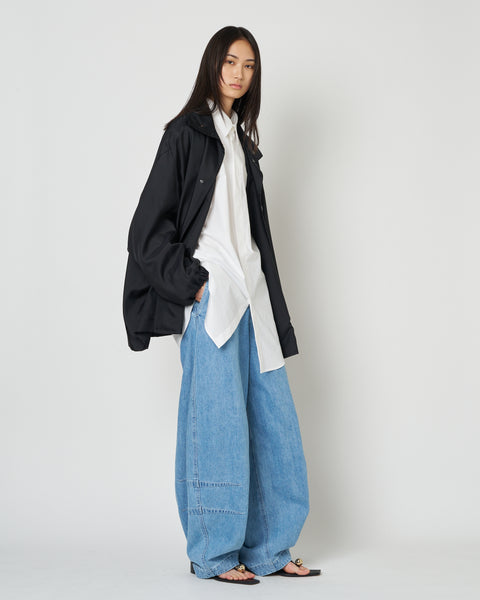 【PRE ORDER】NIMES - SILK NYLON STAND COLLAR JACKET