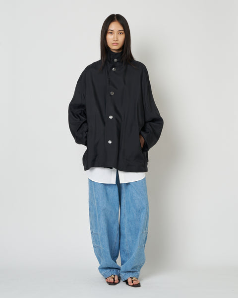 【PRE ORDER】NIMES - SILK NYLON STAND COLLAR JACKET