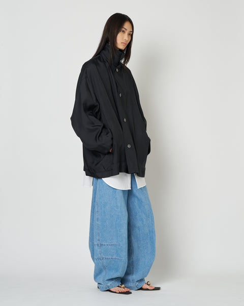 【PRE ORDER】NIMES - SILK NYLON STAND COLLAR JACKET