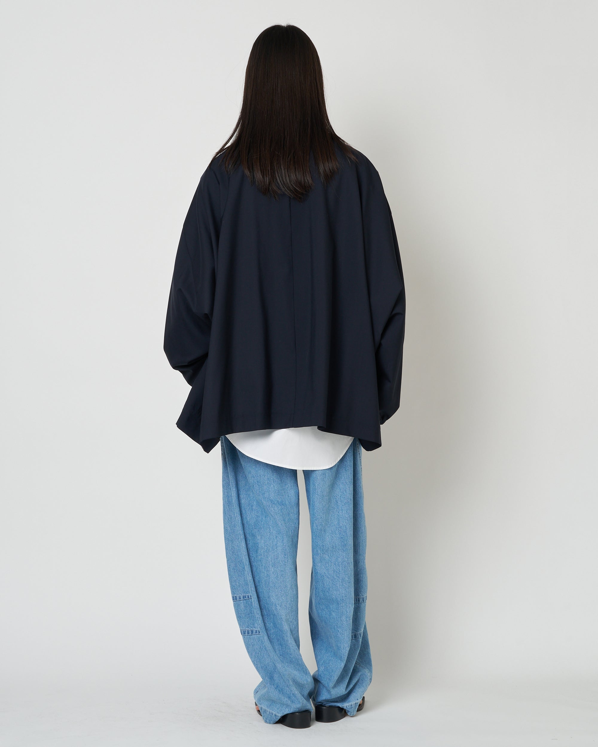 【PRE ORDER】NIMES - SUMMER WOOL STAND COLLAR JACKET
