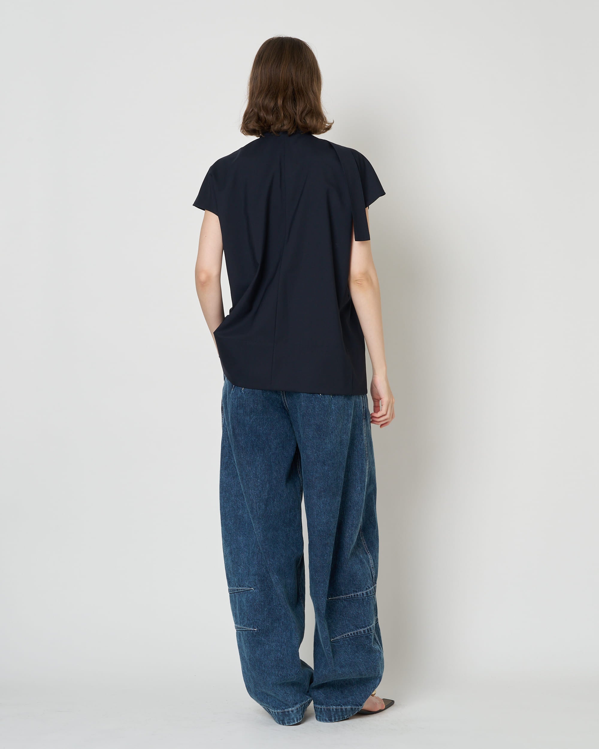 HEPBURN SL - WOOL SLEEVELESS BUTTON TOP