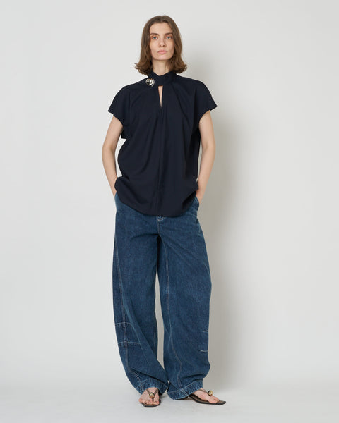 HEPBURN SL - WOOL SLEEVELESS BUTTON TOP