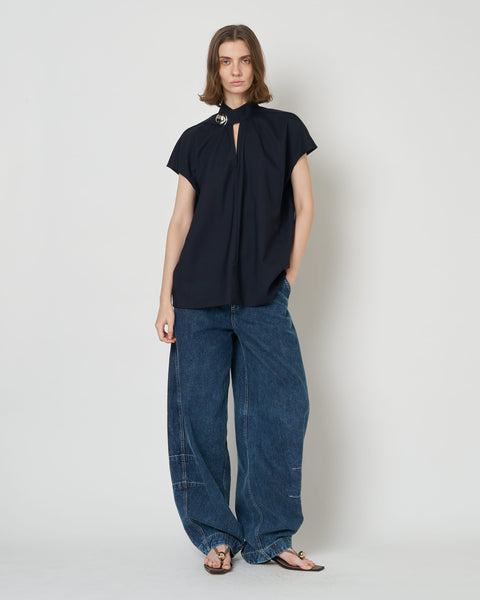 HEPBURN SL - WOOL SLEEVELESS BUTTON TOP