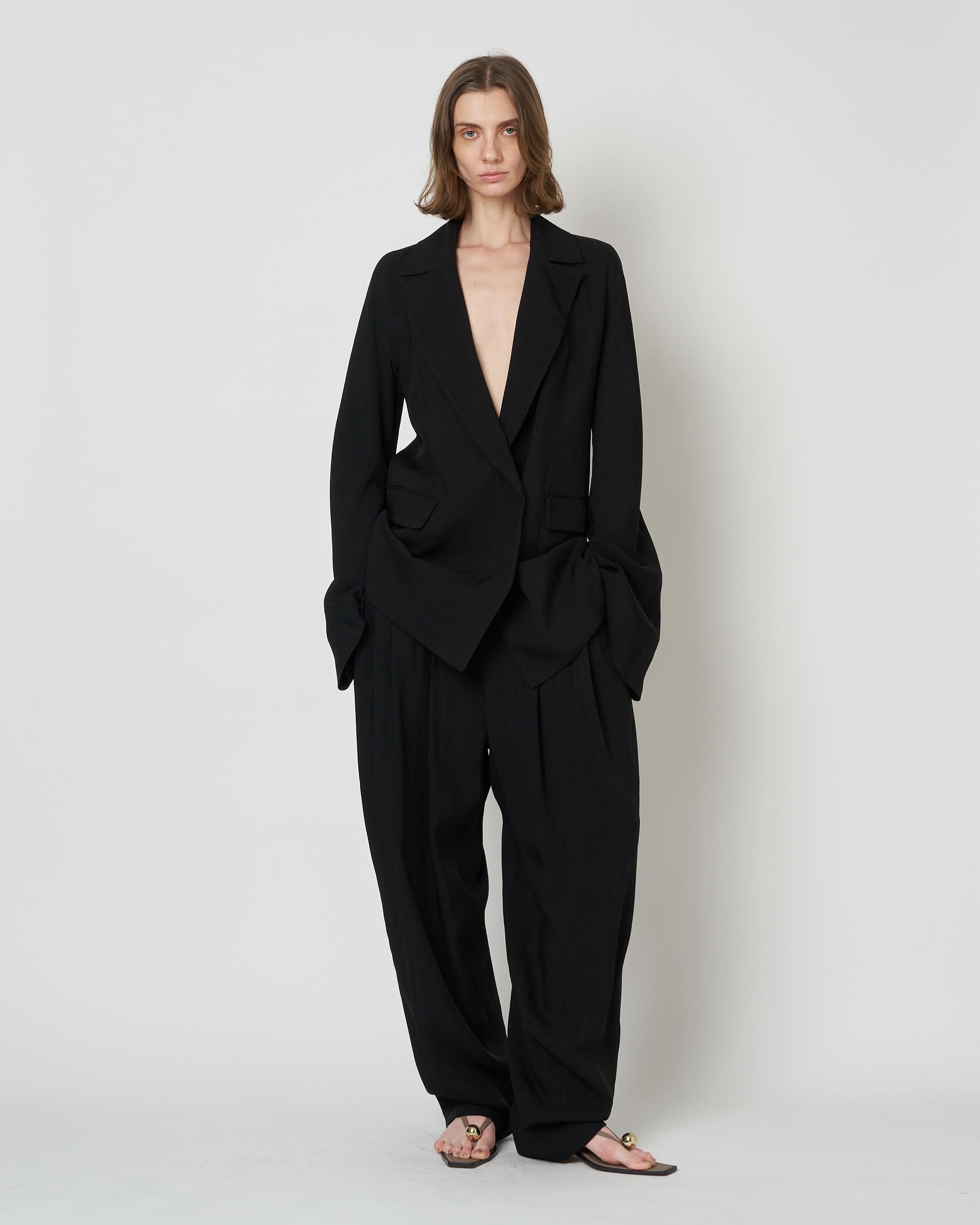 NATIA - VISCOSE FLARED SLEEVE JACKET (SOLD OUT)