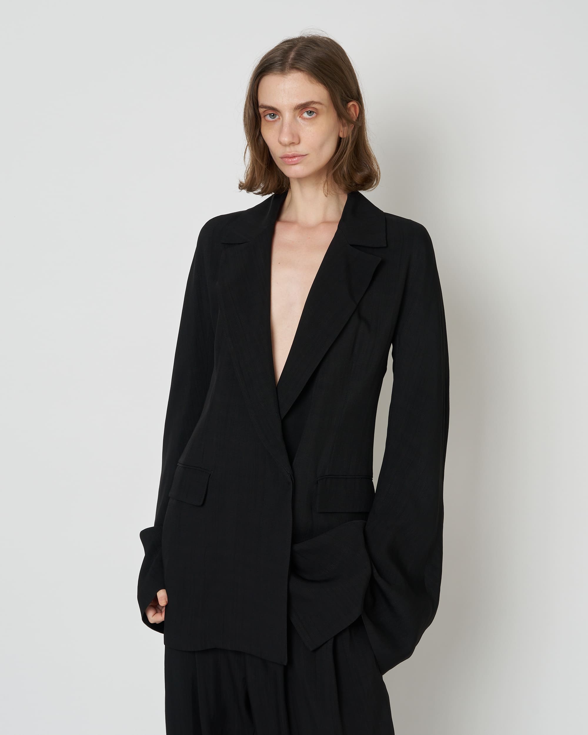 NATIA - VISCOSE FLARED SLEEVE JACKET (SOLD OUT)