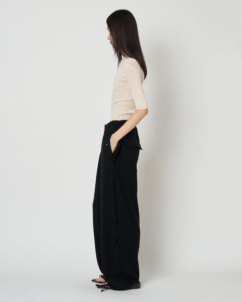 【PRE ORDER】MONICA - TENCEL CASHMERE TUCK WIDE SWEAT