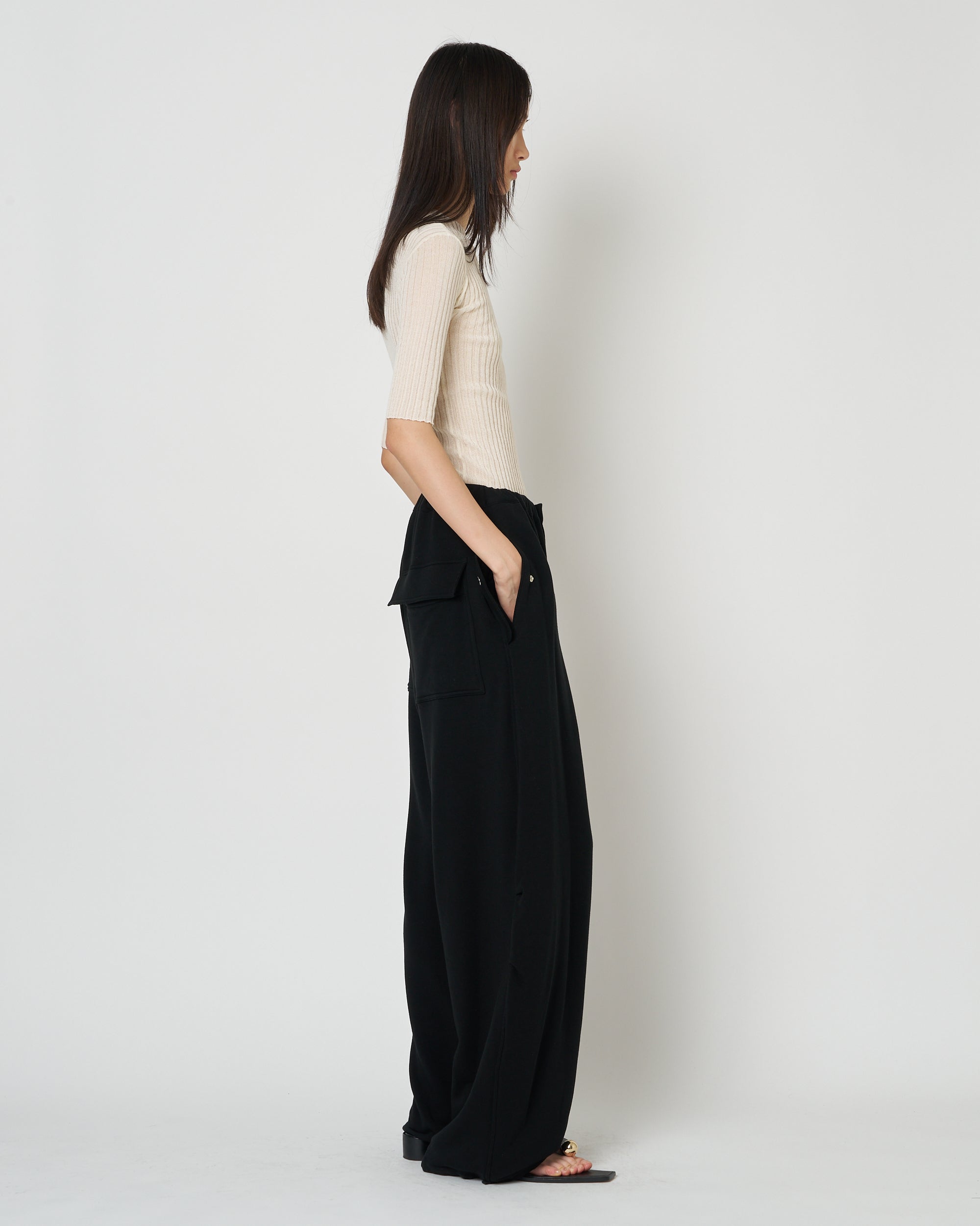 【PRE ORDER】MONICA - TENCEL CASHMERE TUCK WIDE SWEAT