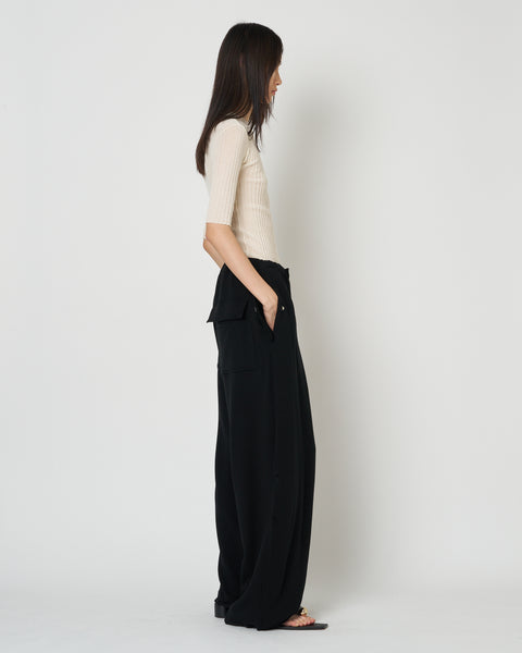 【PRE ORDER】MONICA - TENCEL CASHMERE TUCK WIDE SWEAT