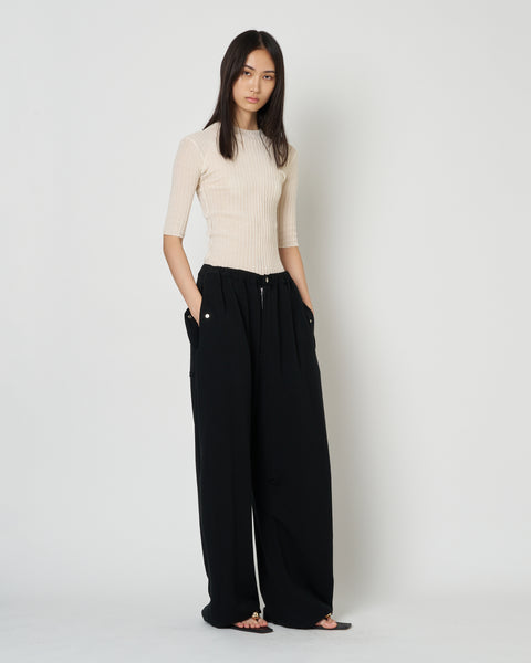 【PRE ORDER】MONICA - TENCEL CASHMERE TUCK WIDE SWEAT